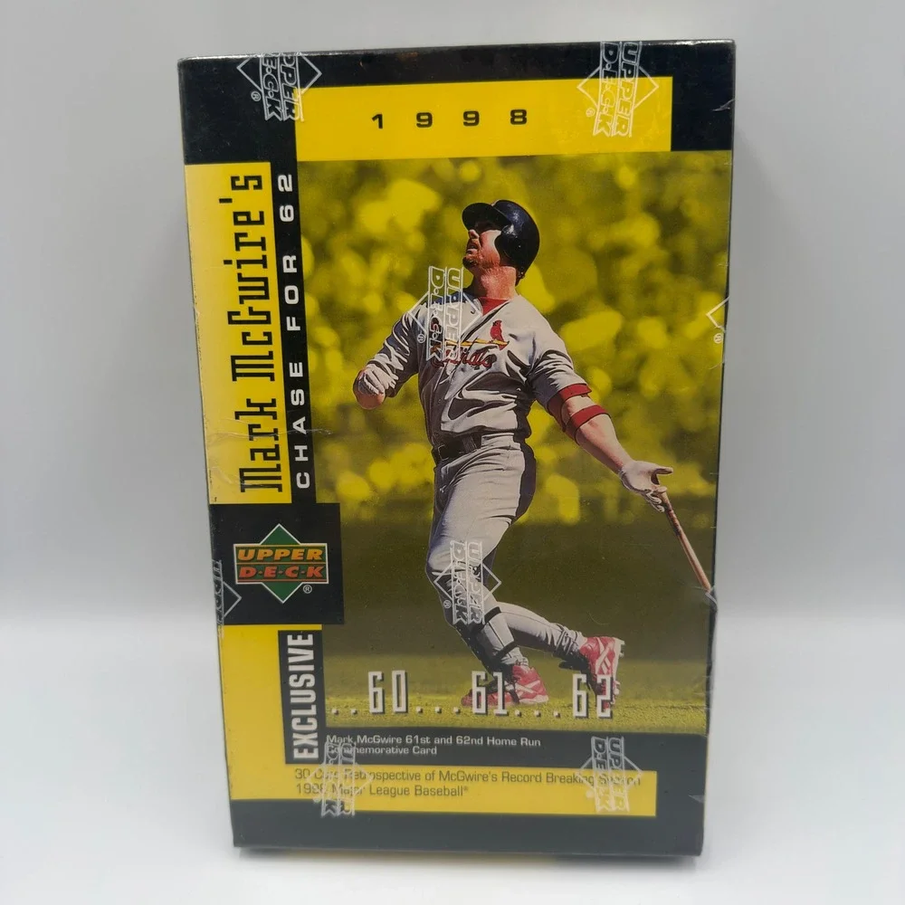 1998 Upper Deck Mark McGwire Chase for 62 Factory Sealed 30 Card Set MLB